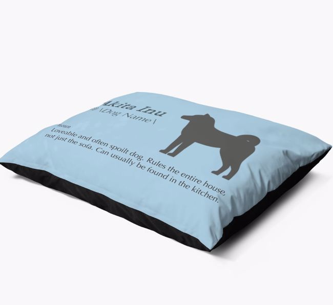 'Definition' - Personalised {breedFullName} Dog Bed
